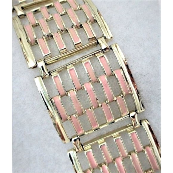 Vintage Wide Bracelet 1960's Mid-Century Jewelry - Picture 2 of 5